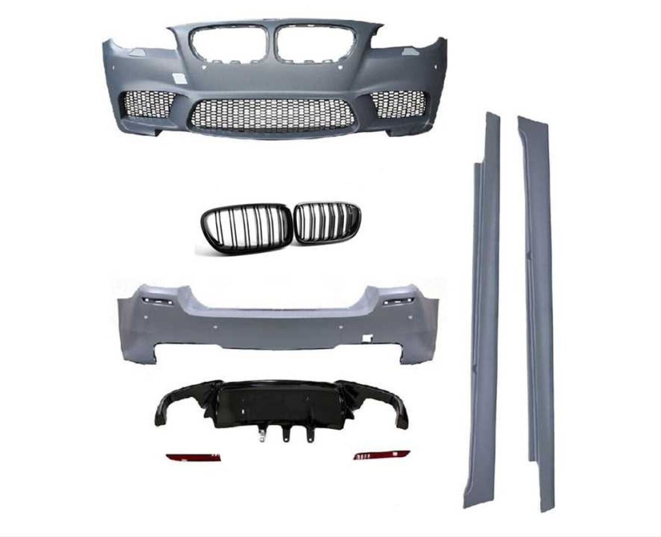 Bmw 5 Serisi F10 2010-2017 İçin Uyumlu M5 Görünüm Body Kit+ Panjur (Böbrek)