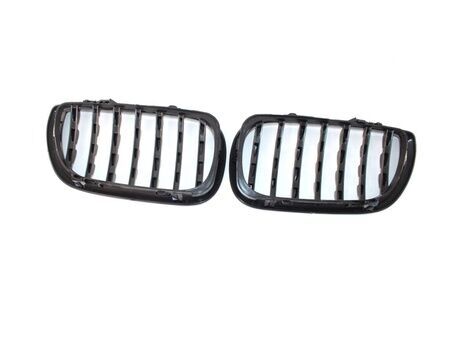 Bmw 3 Serisi 2002-2004 E46 İçin Uyumlu Yedek Parça Diamond Panjur (Böbrek) Piano Black Çerçeve