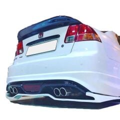 Honda Civic Uyumlu Yedek Parça Vtec2 Spoon Spoiler Boyasız Fiber