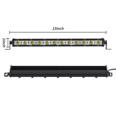 36W 32.5cm Düz Tek Sıra Üniversal Delici Sis Lambası Led Bar