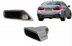 Bmw 5 Serisi G30 Uyumlu Yedek Parça M-TECH Egzoz Seti Silver