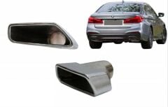 Bmw 5 Serisi G30 Uyumlu M-TECH Egzoz Seti Silver