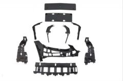 Mercedes W205 2014-2018 C63 Uyumlu Yedek Parça Ön Tampon & Panjur Seti (Siyah Trimler)