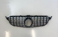 Mercedes W205 2014-2018 C63 Uyumlu Yedek Parça Ön Tampon & Panjur Seti (Siyah Trimler)