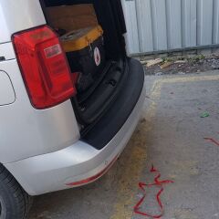 Volkswagen Caddy 2010 - 2015 Uyumlu Arka Tampon Eşiği