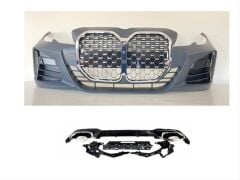 Bmw 3 Serisi G20 İçin Uyumlu G22 Dönüşüm Body Kit (Krom Çerçeveli)