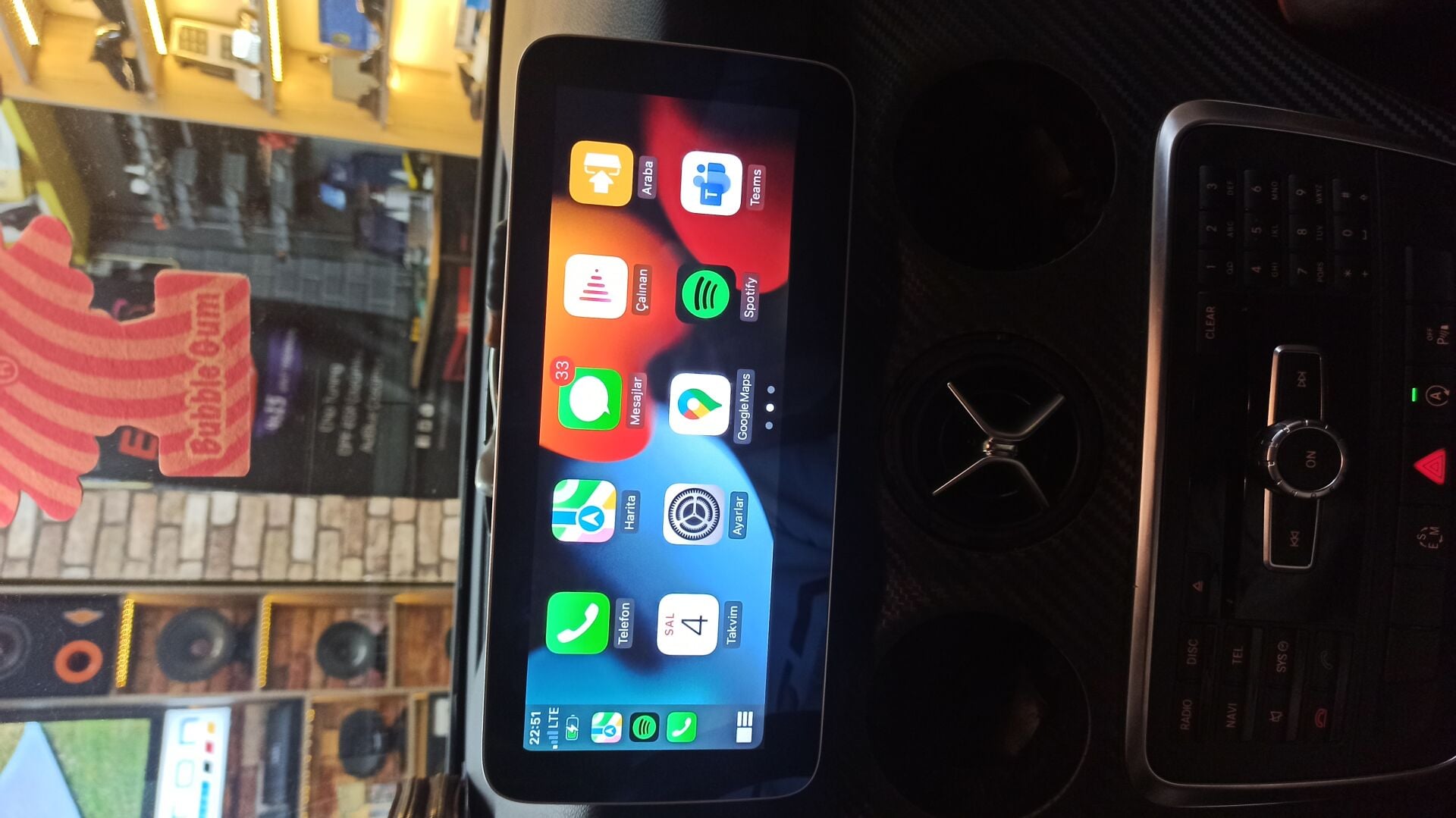 Mercedes A Kasa Multimedya CARPLAY+AND.AUTO