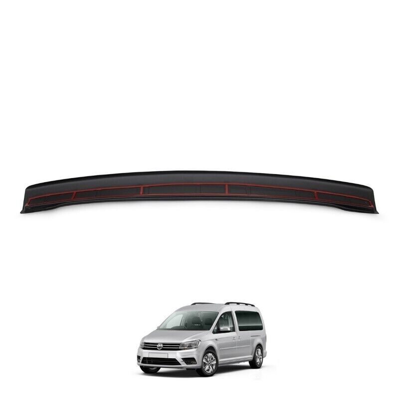 Volkswagen Caddy 2015+ Uyumlu  Arka Tampon Eşiği Parlak Siyah