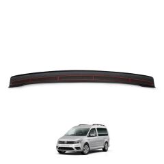 Volkswagen Caddy 2015+ Uyumlu  Arka Tampon Eşiği Parlak Siyah