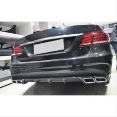 Mercedes W212 E63 Uyumlu Yedek Parça Amg Makyajlı Kasa Difüzör Egzoz Seti