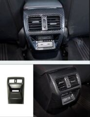 Honda Civic FE1 2022 için Uyumlu Yedek Parça Arka Klima Panel Kaplama - Karbon