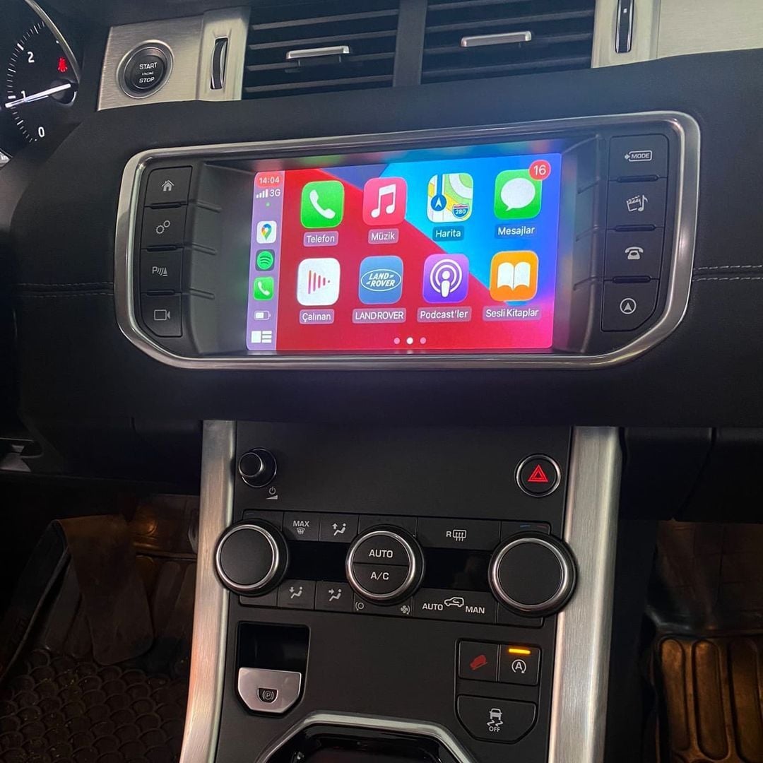 Range Rover Evoque Orjinal Ekrana Carplay+And.Auto İnterface