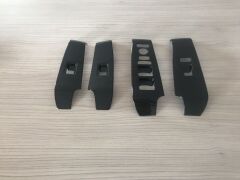 Honda Civic FE1 2022 İçin Uyumlu Cam Düğme Kaplama - Piano Black