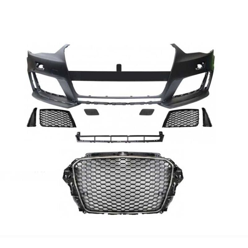 Audi A3 Sedan 2013-2016  Uyumlu Yedek Parça Rs3 Ön Tampon Seti (Sedan)- Sis Yuvasız Model