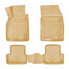 Volkswagen Caddy 2010-2015 Uyumlu Yedek Parça Rizline 3D Paspas Bej Rengi