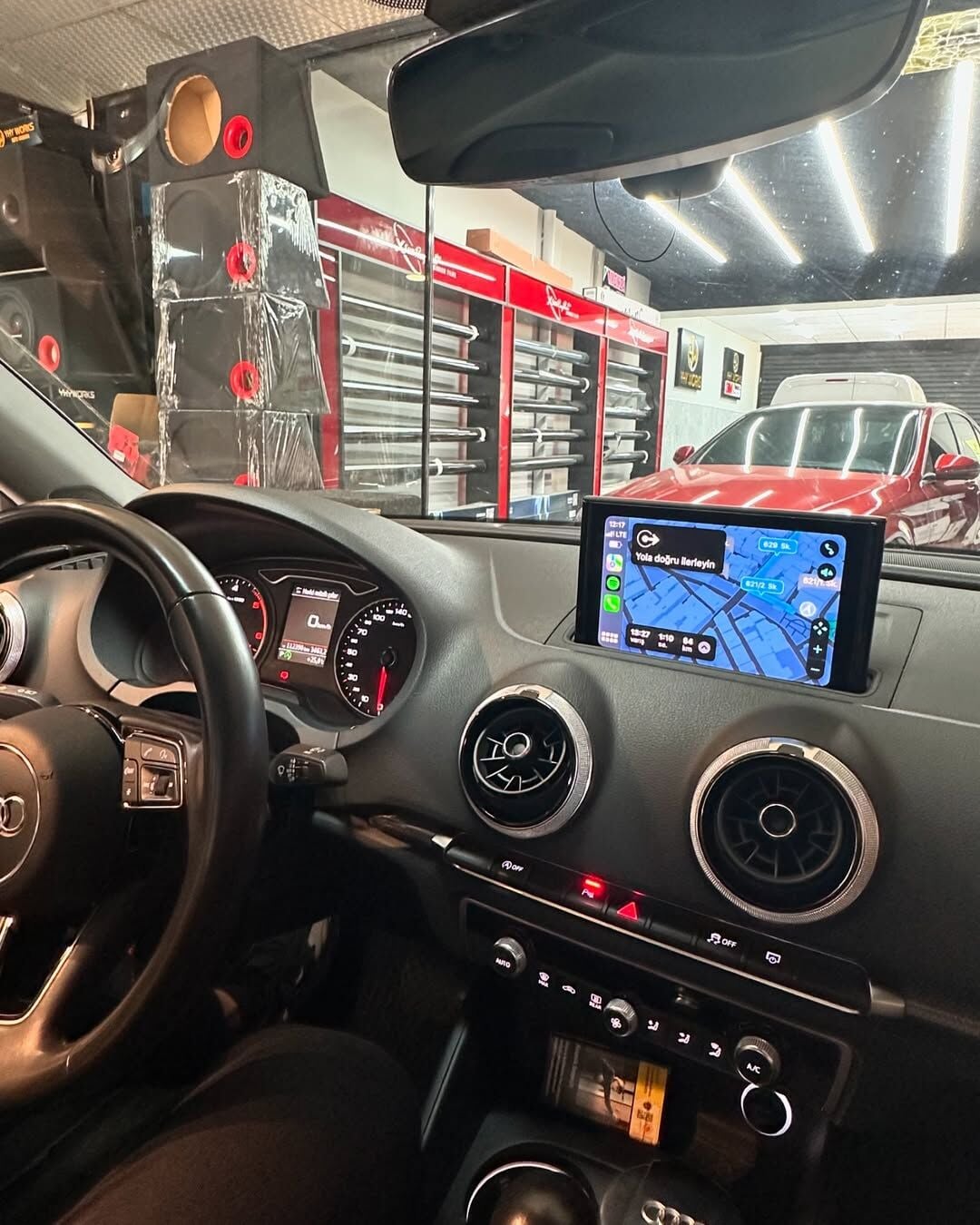 Audi A3 Orjinal Ekrana Carplay+And.Auto İnterface