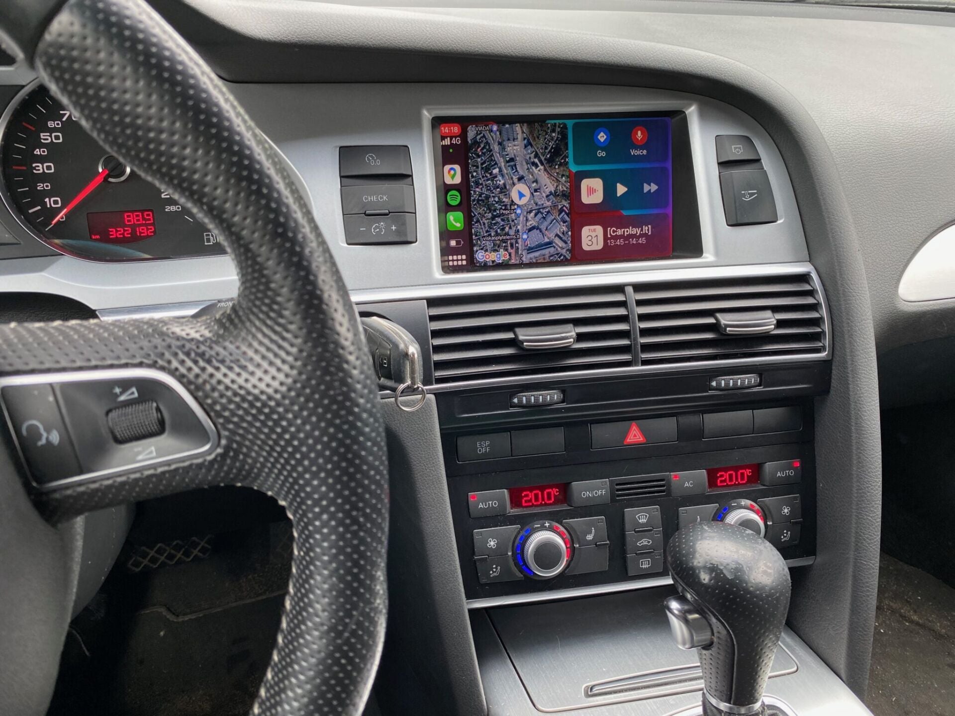 Audi A6 C6 Kasa Orjinal Ekrana Carplay+And.Auto İnterface