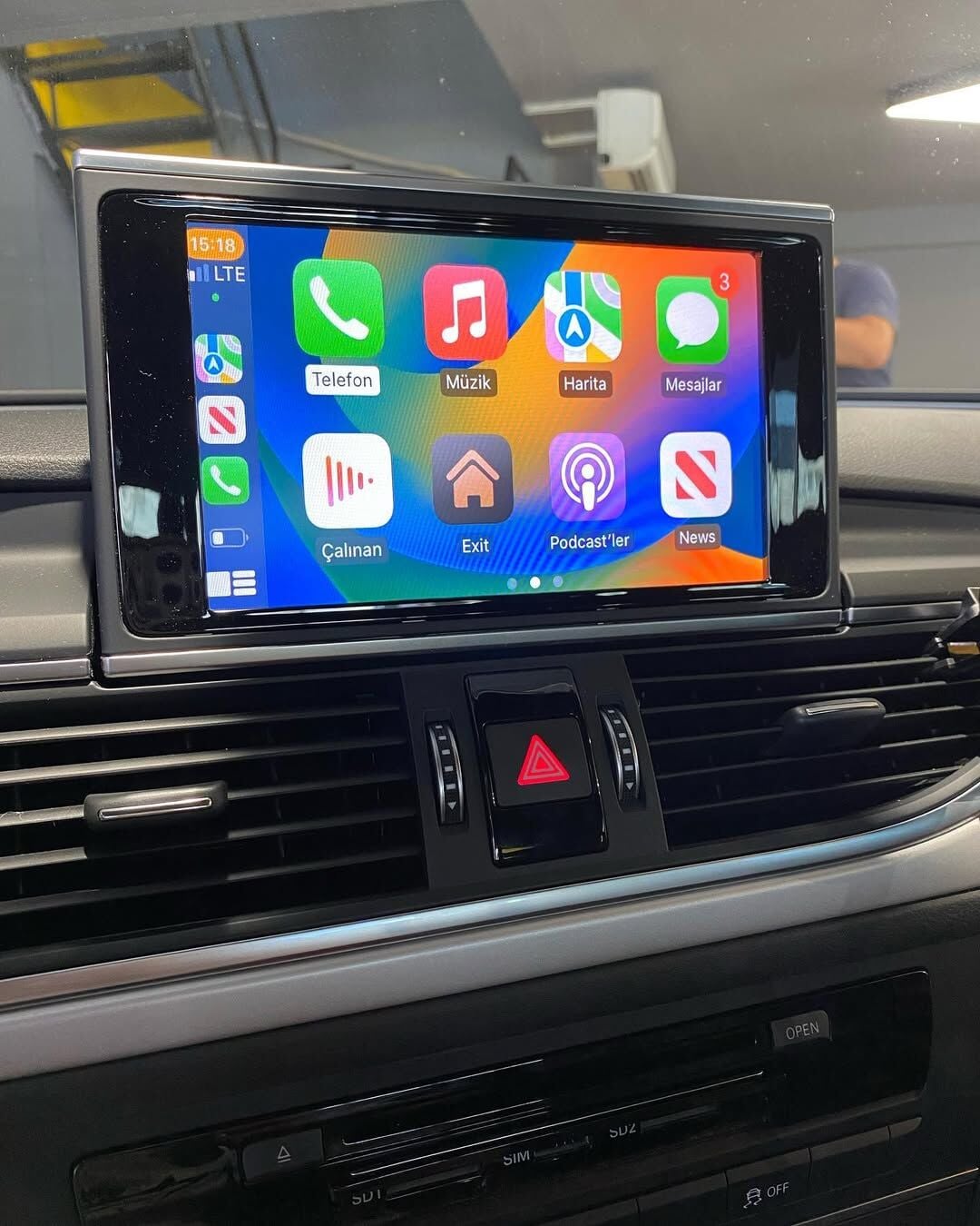 Audi A6 C7 Kasa Orjinal Ekrana Carplay+And.Auto İnterface
