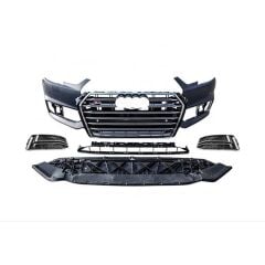 Audi A4 2016-2019  Uyumlu  S4 Ön Tampon Panjur Seti