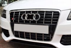 Audi A4 2008-2012 İçin Uyumlu S4 Panjur- Siyah