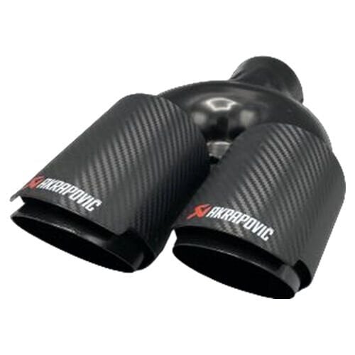 Akrapovic Karbon Egzoz Ucu Açılı Çift Çıkış Sol 76mm