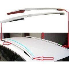 Volkswagen Tiguan 2016+ Uyumlu Yedek Parça OEM Tavan Çıtası / Gümüş