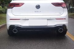 Volkswagen Golf 8 Uyumlu Yedek Parça R Sağ Sol Tek Çıkış Difüzör Piano Black