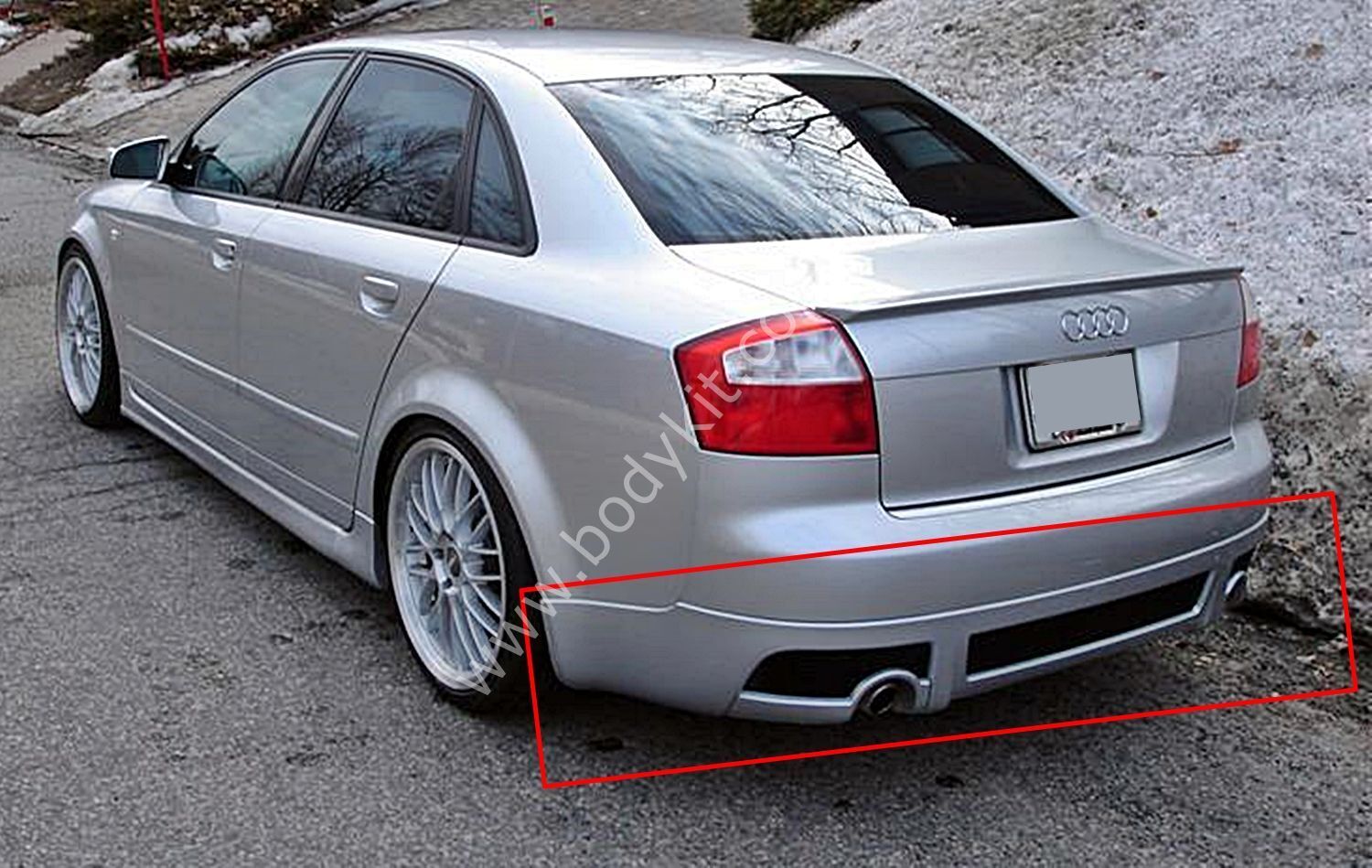 Audi A4 B6 S Line Uyumlu Arka Tampon Eki