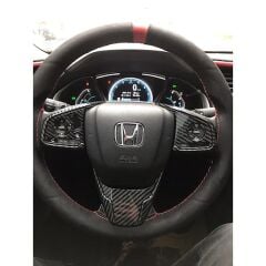 Honda Civic Fc5 Uyumlu  2016-2020 Direksyon Kaplama Karbon Full Set