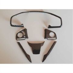 Honda Civic Fc5 Uyumlu Yedek Parça 2016-2020 Direksyon Kaplama Karbon Full Set