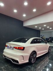 Audi A3 2013-2016 Rs3  Uyumlu Yedek Parça Body Kit (Sedan)- Ön Arka Tampon & Panjur & Marşpiyel (Egzoz Dahil)