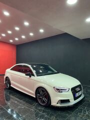 Audi A3 2013-2016 Rs3  Uyumlu Body Kit (Sedan)- Ön Arka Tampon & Panjur & Marşpiyel (Egzoz Dahil)