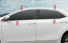 Toyota Corolla  2013-2018 Uyumlu  Cam Çıtası Krom