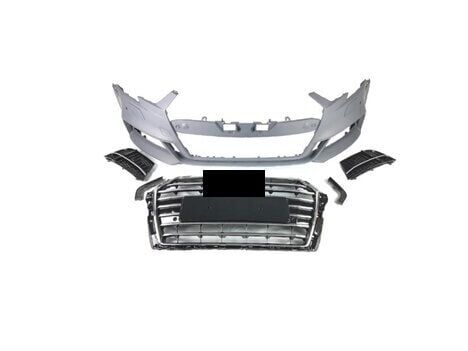 Audi A3 S3  Uyumlu  Ön Tampon 2016-2020- Hatchback (8v Makyajlı Kasa)