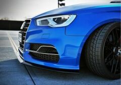 Audi A3 2013-2016  Uyumlu S3 Ön Tampon Panjur Seti (Sedan) (Sis Yuvalı Model)