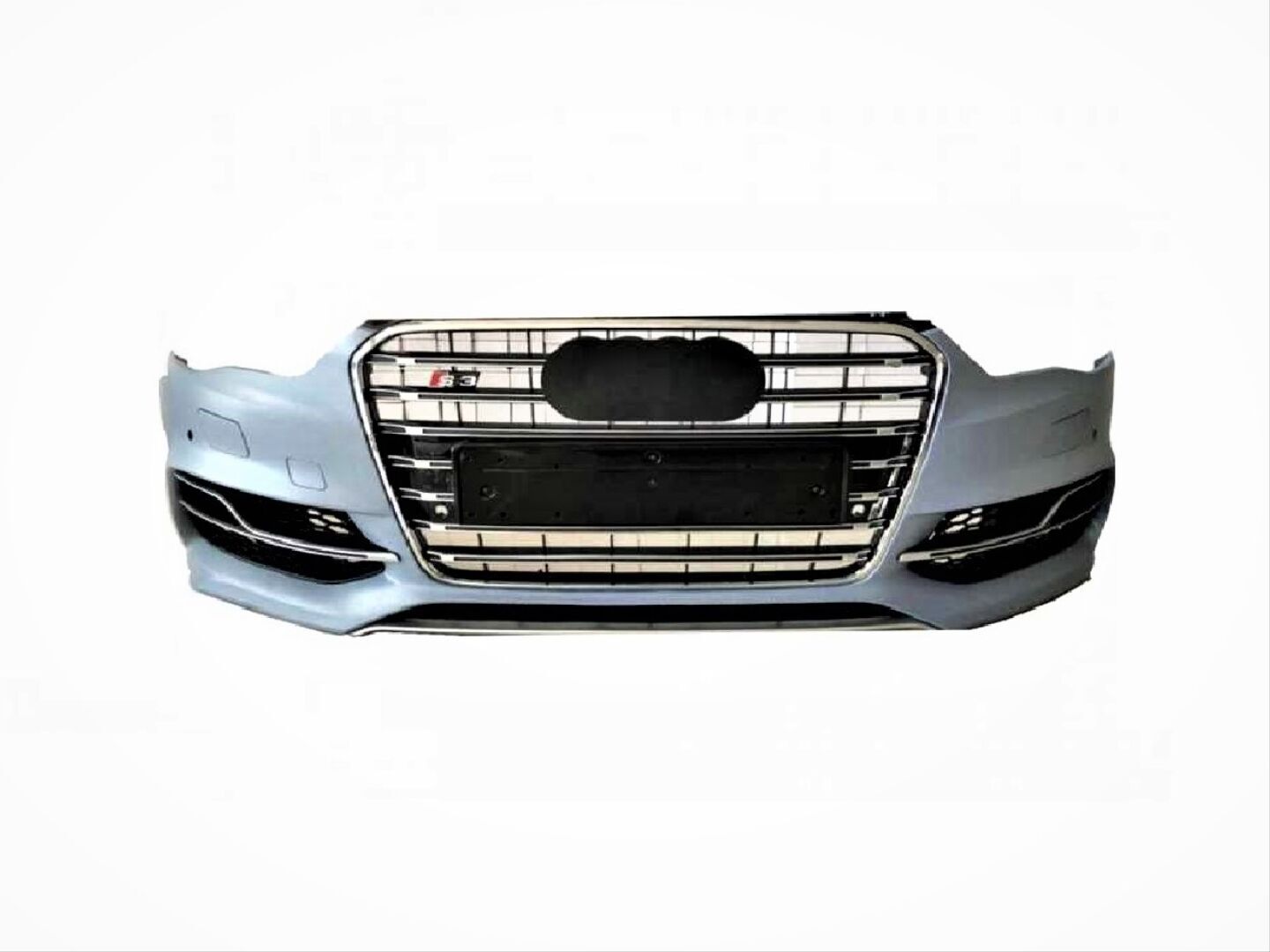 Audi A3 2013-2016  Uyumlu S3 Ön Tampon Panjur Seti (Sedan) (Sis Yuvalı Model)