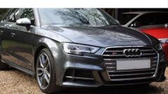 Audi A3 2016-2020  Uyumlu S3 Ön Tampon Panjur Seti (Sedan)
