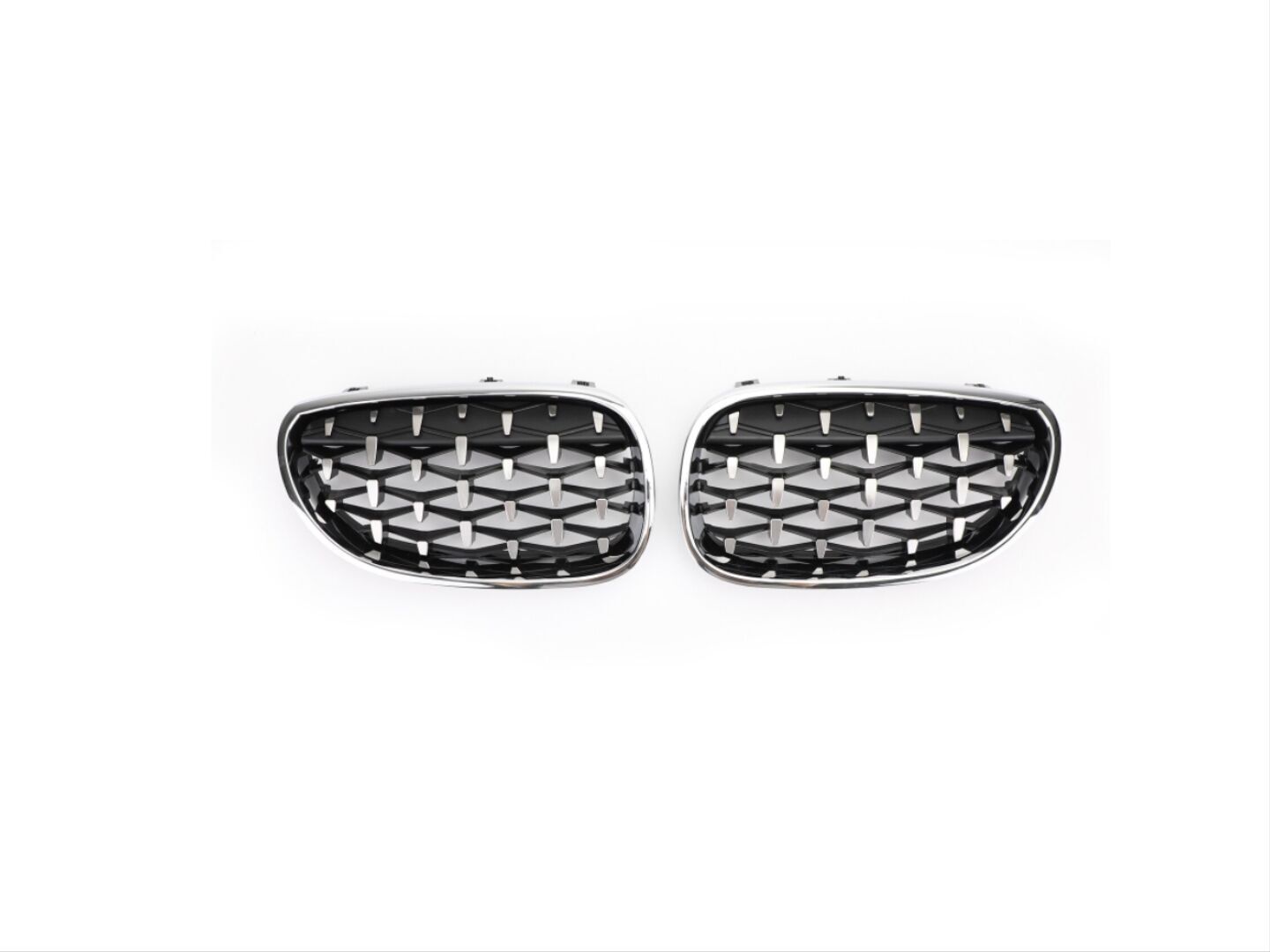 Bmw 5 Serisi E60 2004-2009 İçin Uyumlu Dıamond Panjur (Böbrek) Krom Çerçeve