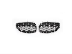 Bmw 5 Serisi E60 2004-2009 İçin Uyumlu Dıamond Panjur (Böbrek) Krom Çerçeve