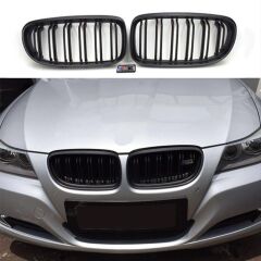 Bmw 3 Serisi E90 2008-2011 M3 Böbrek (Cift Cizgi Panjur) Piano Black