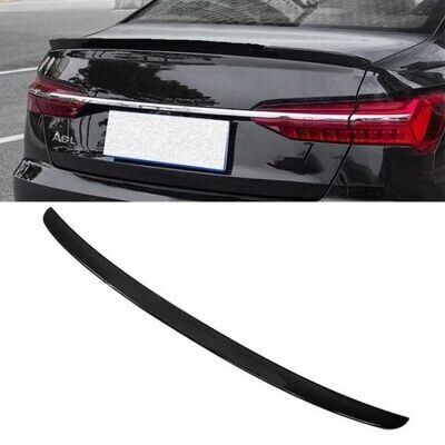 Audi A6 2019+  Uyumlu Spoiler Parlak Siyah