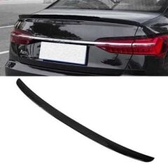 Audi A6 2019+  Uyumlu Spoiler Parlak Siyah