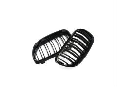 Bmw 3 Serisi E92 2010-2013 İçin Uyumlu M3 Görünüm Panjur (Cift Çizgi Böbrek) Pıano Black (Makyajlı Kasa)