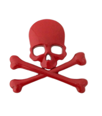 Kuru Kafa Yapıştırma Bagaj Logosu Kırmızı