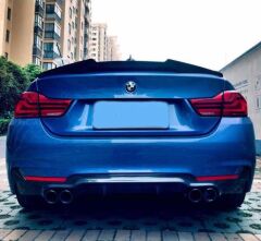 Bmw 4 Serisi 2015-2019 F36 Uyumlu  4 Kapı M4 Spoiler Parlak Siyah