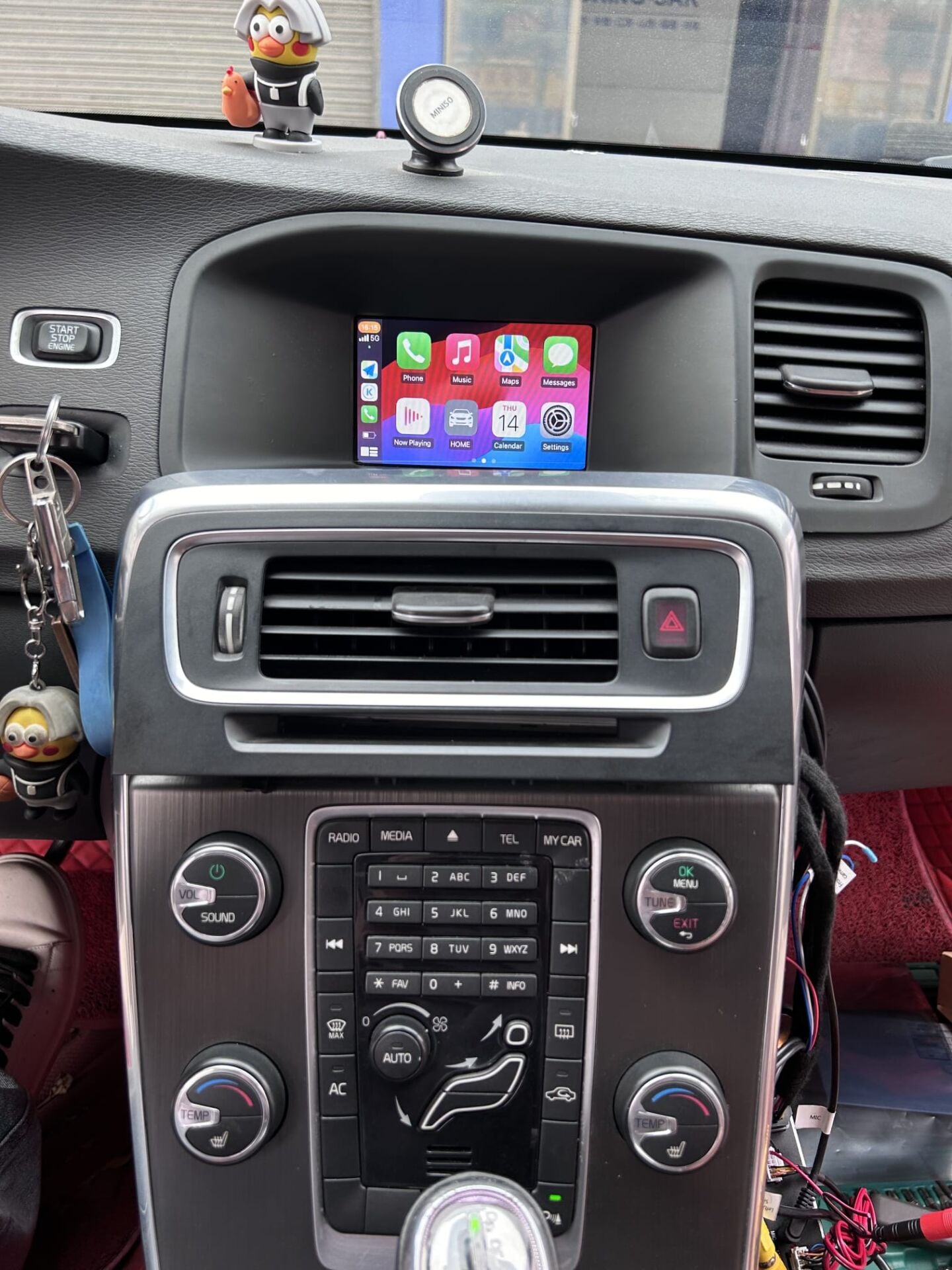 Volvo S60 2011-2014 Orjinal Ekrana Carplay+And.Auto İnterface