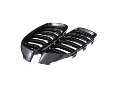 Bmw 4 Serisi F32 2013-2019 İçin Uyumlu M4 Panjur (Çift Çizgi Böbrek) Piano Black