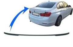 Bmw 3 Serisi F30 2012-2018 Uyumlu Yedek Parça M Technic Hybrid Spoiler Parlak Siyah