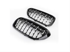 Bmw G30 2017+ İçin Uyumlu Yedek Parça Diamond Böbrek - Piano Siyah