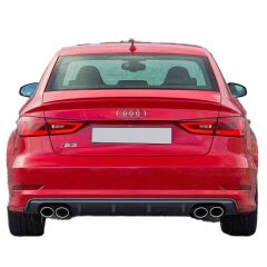Audi A3 2015 Sedan Uyumlu Yedek Parça İnce Tip Spoiler Boyasız